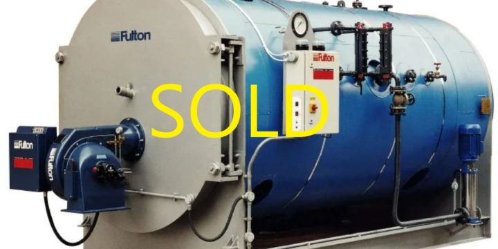 Fulton RB1000 1500kg/h Steam Boiler (2) – For Sale